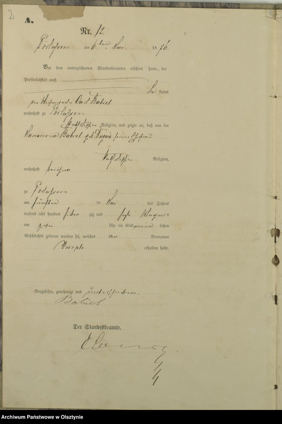 image.from.unit.number "Geburts-Haupt-Register Nr 11 - 53"