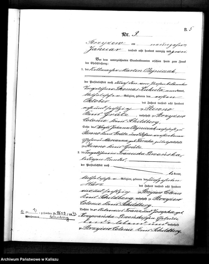 Obraz 8 z jednostki "[Księga małżeństw]"