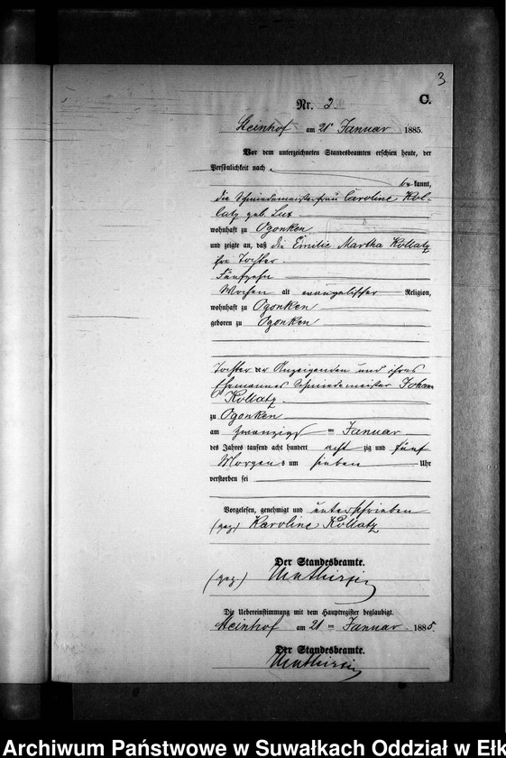 image.from.unit.number "Sterbe-Neben-Register des Preussischen Standes-Amtes Gr. Strengeln Kreis Angerburg"