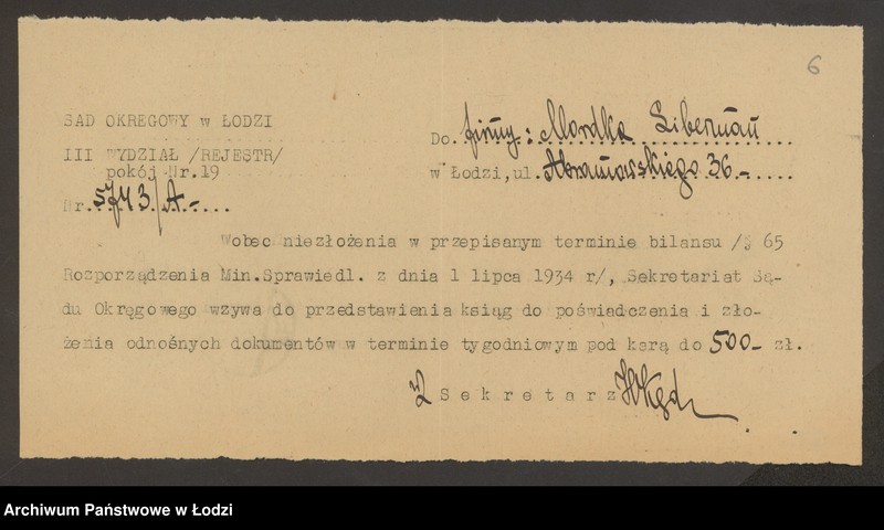 Obraz 8 z jednostki "Mordka Liberman- wyrób gilz"