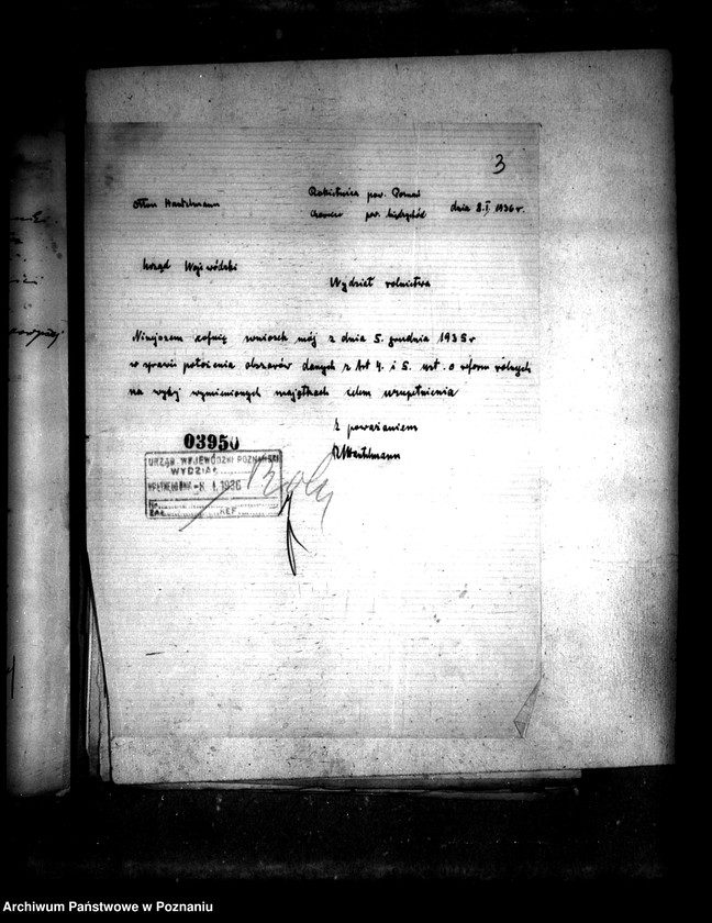 Obraz 7 z jednostki "Majątek Charcice i Izdebno powiatu międzychodzkiego i majątek Rokietnica powiatu poznańskiego wyłączenie z art.. 4 ustawy o reformie rolnej"