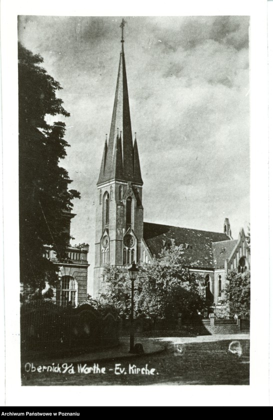 Obraz 1 z jednostki "Obernick [Oborniki] Ev. Kirche [Kościół Ewangelicki]"