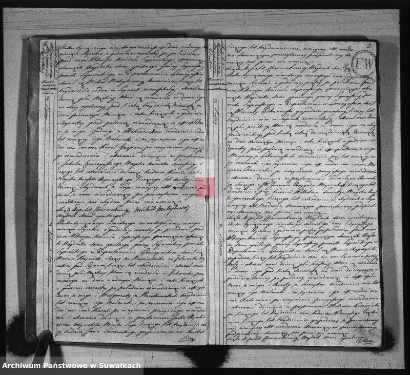 image.from.unit.number "Akta stanu cywilnego urodzonych w gminie seyneńskiey od 1-go stycznia 1816 roku."