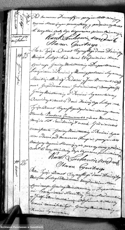 image.from.unit.number "Akta Zmarłych w Roku 1813 od dnia 1 Junuary aż do dnia 31 Grudnia w Gminie Mirosławskiey"