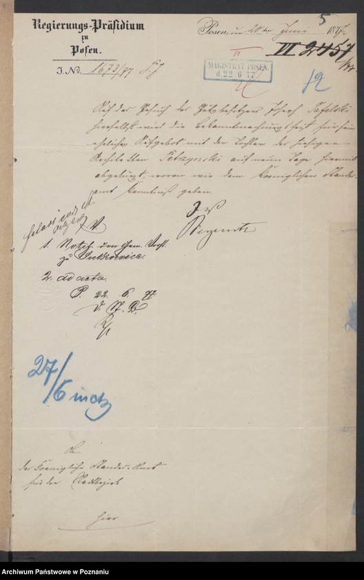 Obraz 7 z jednostki "Die von den Verlobten zum Aufgebot beigebrachten Urkunden pro 1877"