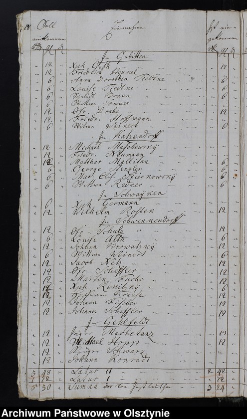 image.from.unit.number "Jahr Kirchen Rechnung des eifachen und doppelten Real et Personal Decems, wie auch aller Einnahme und Ausgabe, nebst Bau-Rechnung"