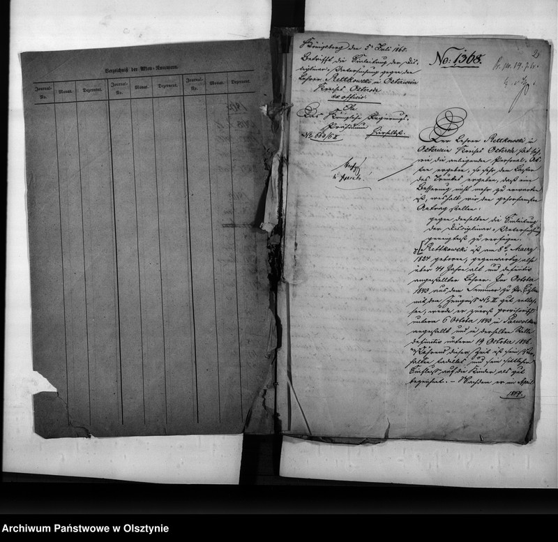 image.from.unit.number "Disciplinar-Untersuchung gegen den Lehrer Rettkowski [Johann] in Osterwien Kreis Osterode"