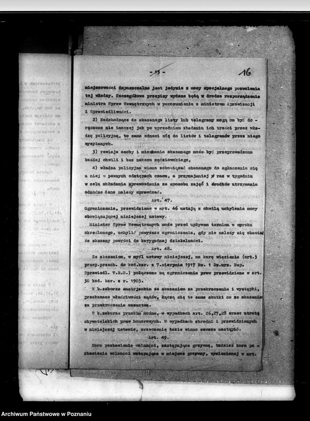 Obraz 20 z jednostki "Sprawy prawne ogólne okólniki i rozporządzenia ministerialne"