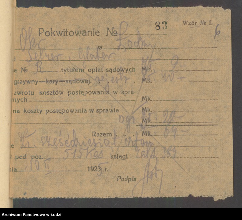 Obraz 8 z jednostki "Zelcer i Glater- handel futrami"