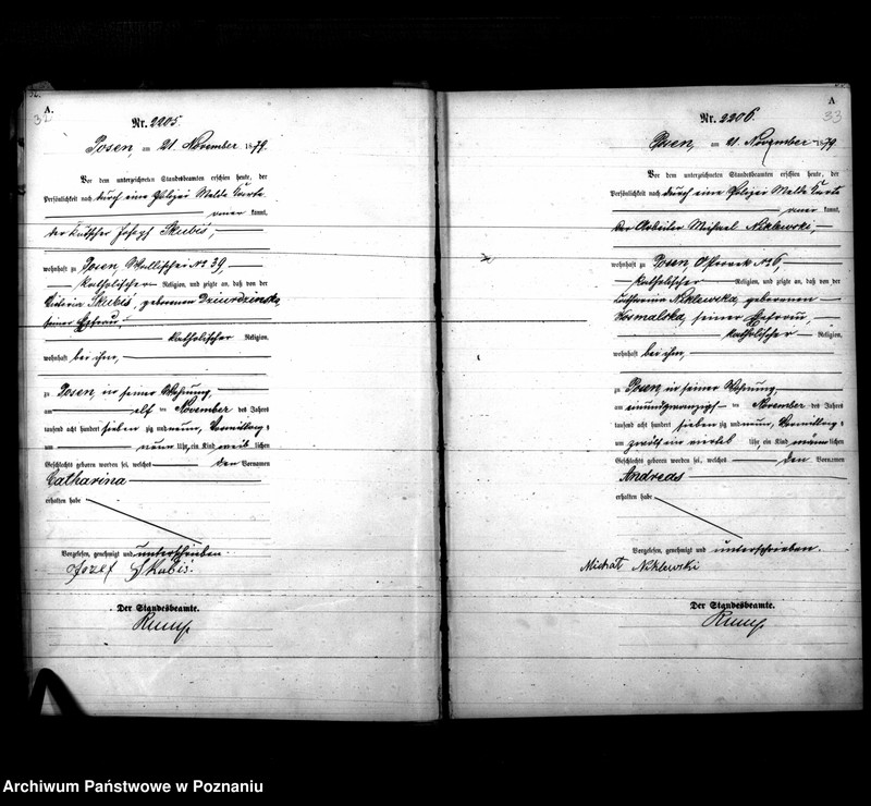 Obraz 19 z jednostki "Księga urodzeń t. V"