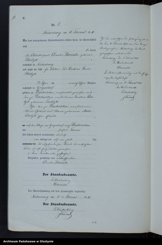 image.from.unit.number "Sterbe-Neben-Register Nr 1 - 61"