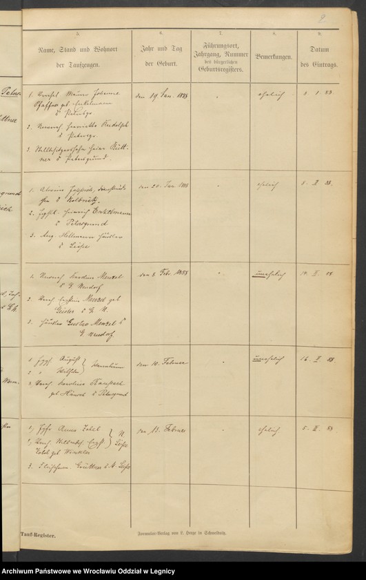 image.from.unit.number "Tauf-Register der evangelischen Kirche zu Leipe"