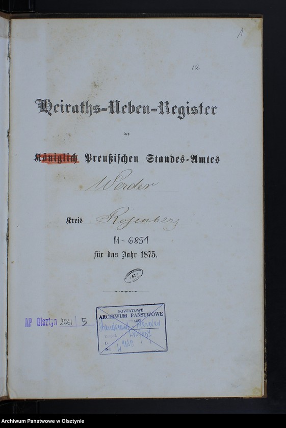 image.from.unit.number "Heiraths-Neben-Register Nr 1 - 9"