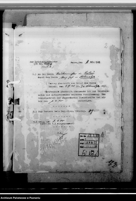 image.from.unit.number "Berufung des Assessors Schneider in Hohensalza - Inowrocław, zum 3. Beigeordneten- Stadtrechtsrat"
