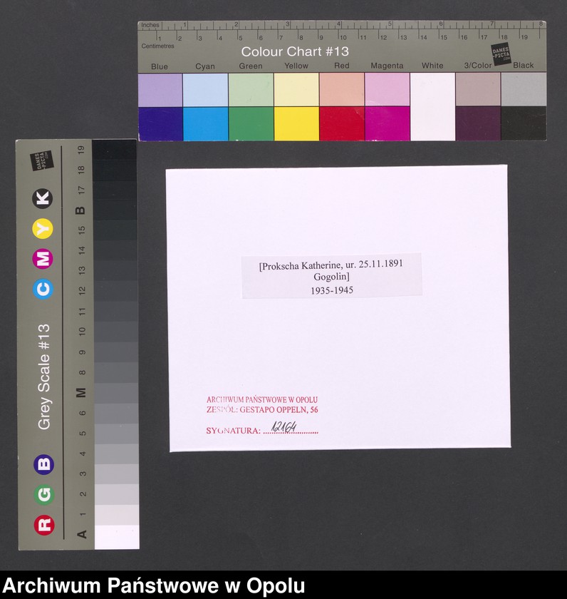 Obraz 2 z jednostki "[Prokscha Katherine, ur. 25.11.1891 Gogolin]"