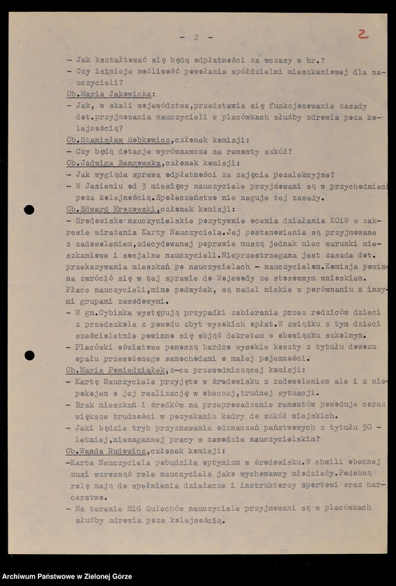 image.from.unit.number "Protokóły z posiedzeń Komisji Wychowania i Oświaty Wojewódzkiej Rady Narodowej w Zielonej Górze; Nr 12 - 17"