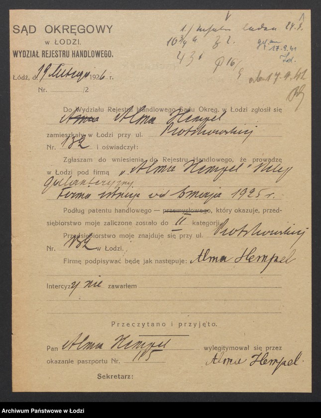 Obraz 3 z jednostki "Alma Hampel – sklep galanteryjny"