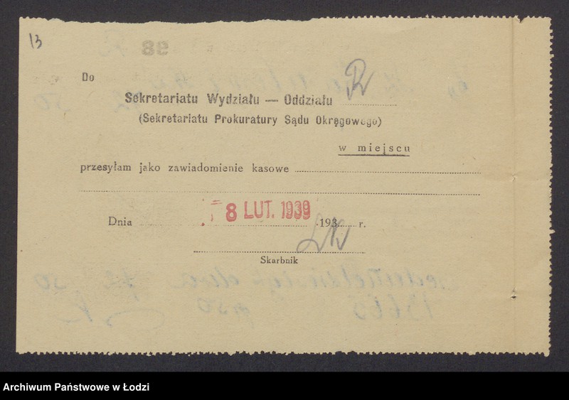 Obraz 15 z jednostki "Szymon Wajnberg, Mojsze – Icchok Wajnberg – wyrób towarów włokienniczych i skręcalni"