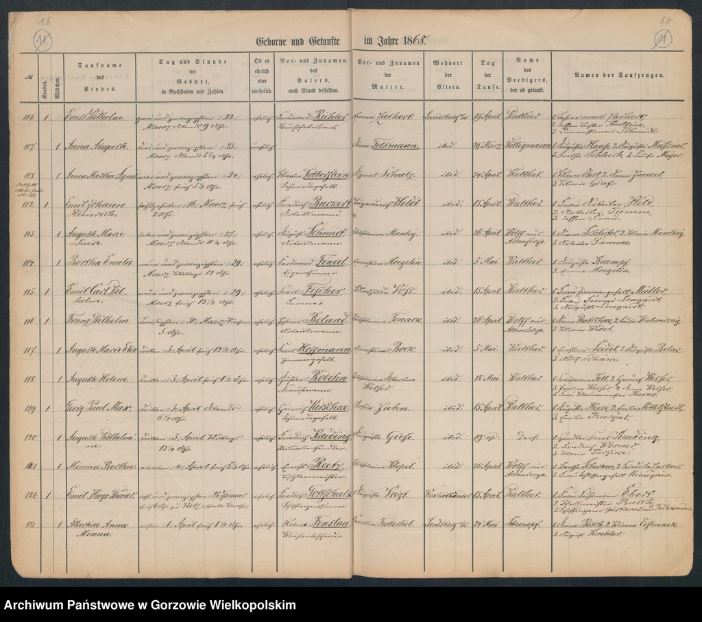 image.from.unit.number "Duplikate der Hauptkirche zu Landsberg an der Warthe (zawiera także księgę zgonów Konkordien, reformirte und Militair Kirchen Gemeinde z 1868 r.)"