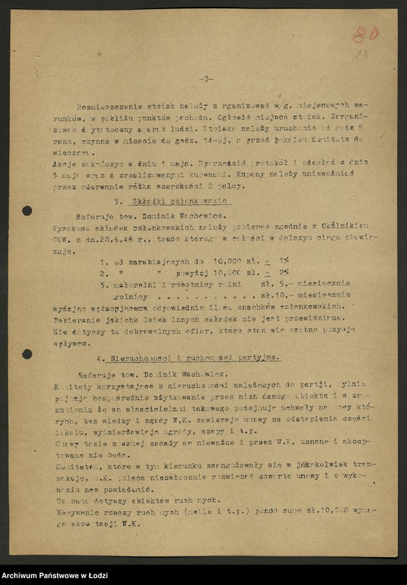 Obraz 12 z jednostki "Okólniki, [pisma okólne] Oddziału"