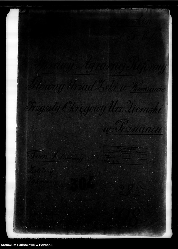 Obraz 4 z jednostki "Sprawy agrarnej reformy Główny Urząd Ziemski w Warszawie Przyszły Okręg Urząd Ziemski w Poznaniu"