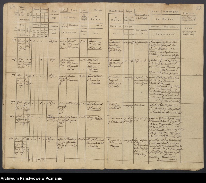 Obraz 16 z jednostki "Duplikat des Taufregisters"