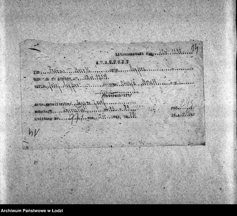 Obraz 17 z jednostki "[Wyciągi z rejestrów urodzin, ślubów i inne]"