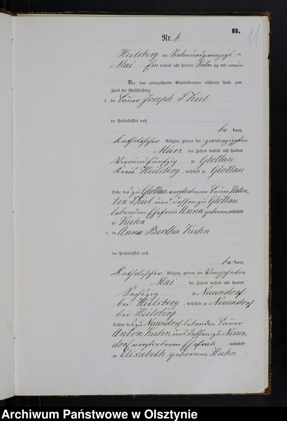 image.from.unit.number "Heiraths-Haupt-Register Nr 1 - 33"