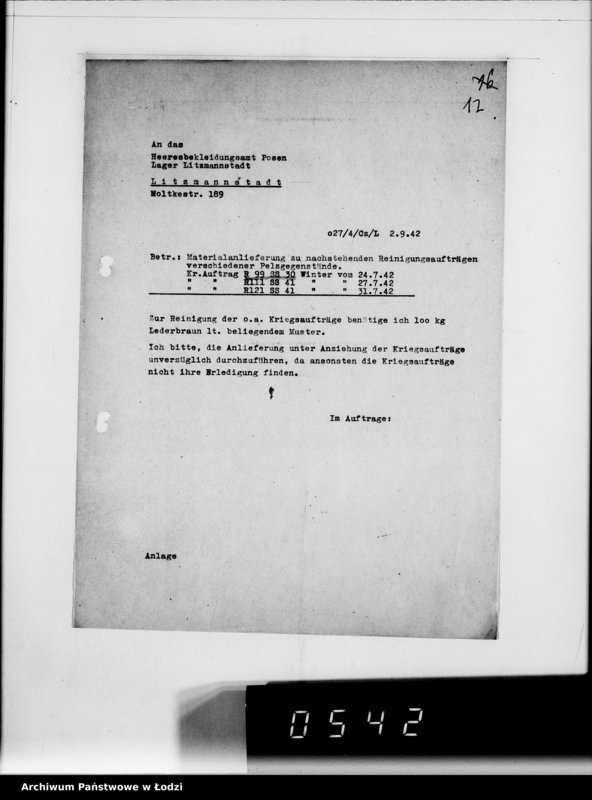 Obraz 18 z jednostki "5314 Kriegsauftrag R.99 SS-30 Winter Pelze HBA Posen"