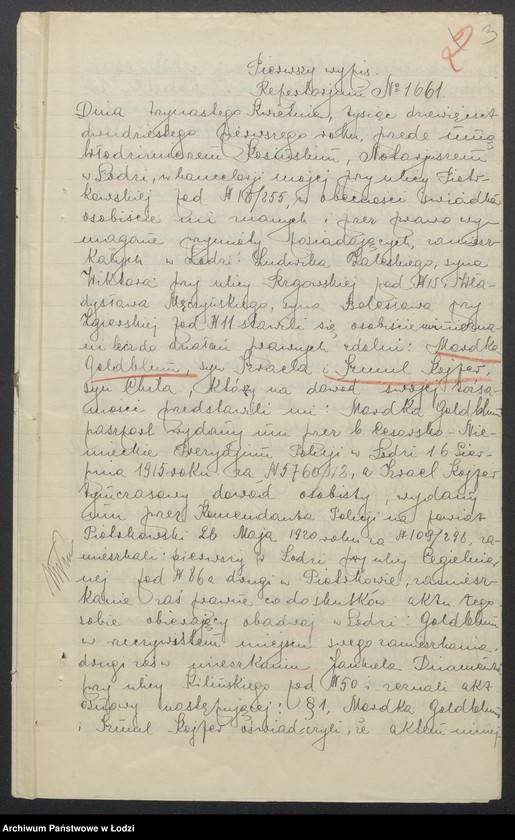 Obraz 5 z jednostki "Mordka Goldblum, Szmul Kojfer- sprzedaż manufaktury"