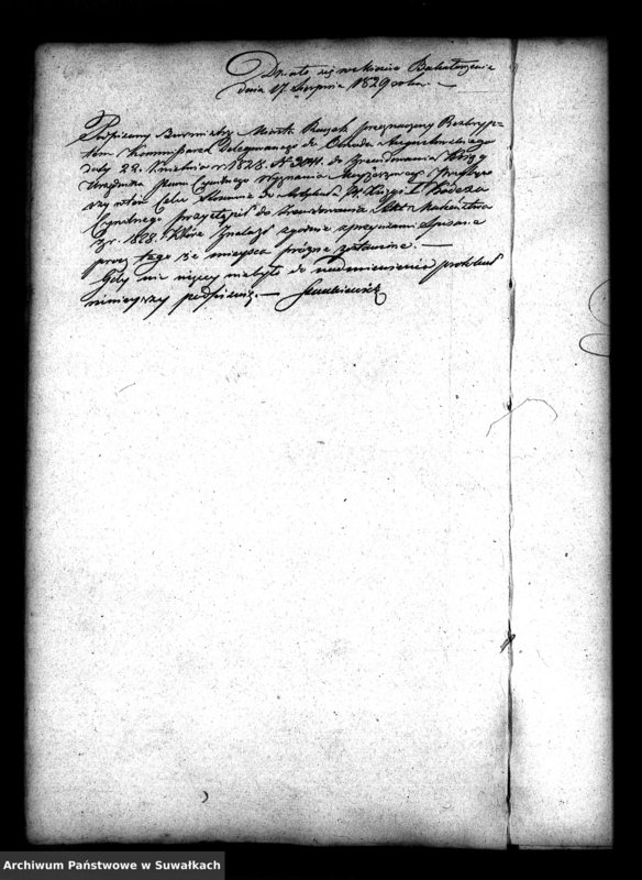 image.from.unit.number "Książka do zapisywania Aktów Zaślubienia Starozakonnych Parafii Bakałarzewo 1827/1837"