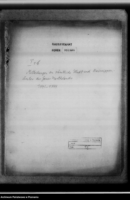 Obraz 4 z jednostki "Mitteilungen an sämtliche Stadt - und Kreissippenämter des Gaues Warthelands"