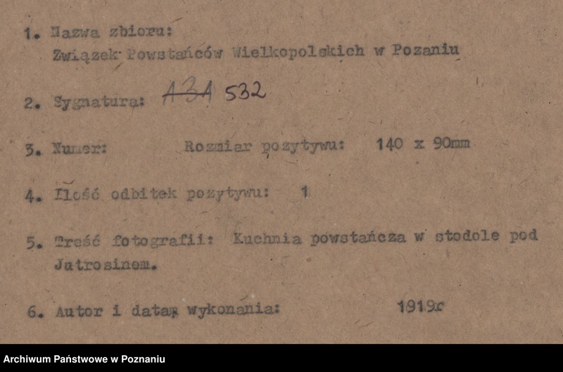 Obraz 4 z jednostki "Kuchnia powstańcza w stodole pod Jutrosinem."