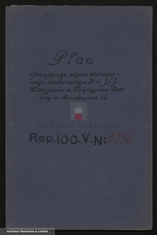 image.from.collection.number "Młyn motorowy braci J. i J. Maksjan w Międzyrzecu Podlaskim"