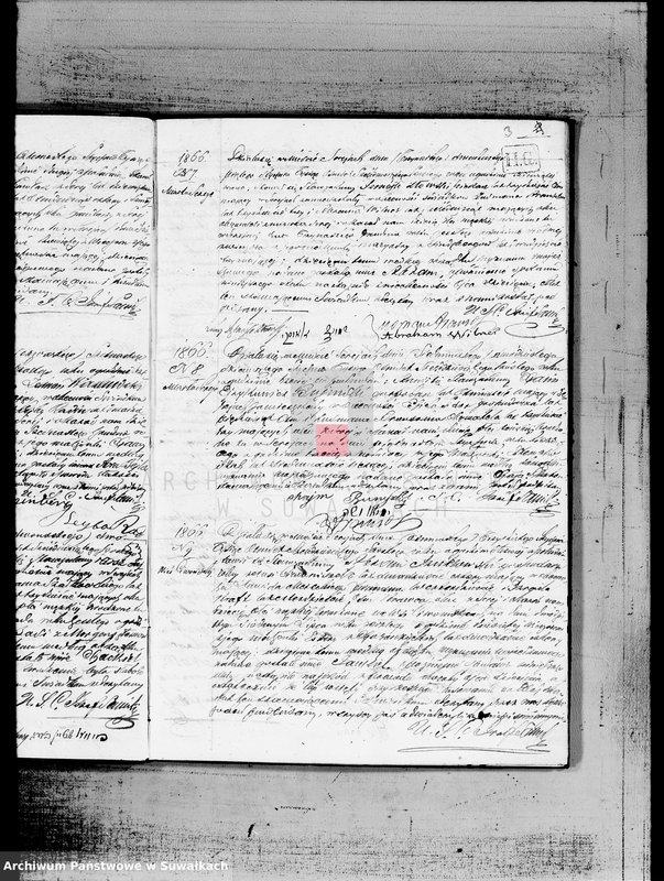 image.from.unit.number "Duplikat akt urodzonych, zaślubionych i zmarłych Starozakonnych w Okręgu Bożniczym Sereje na rok 1866"