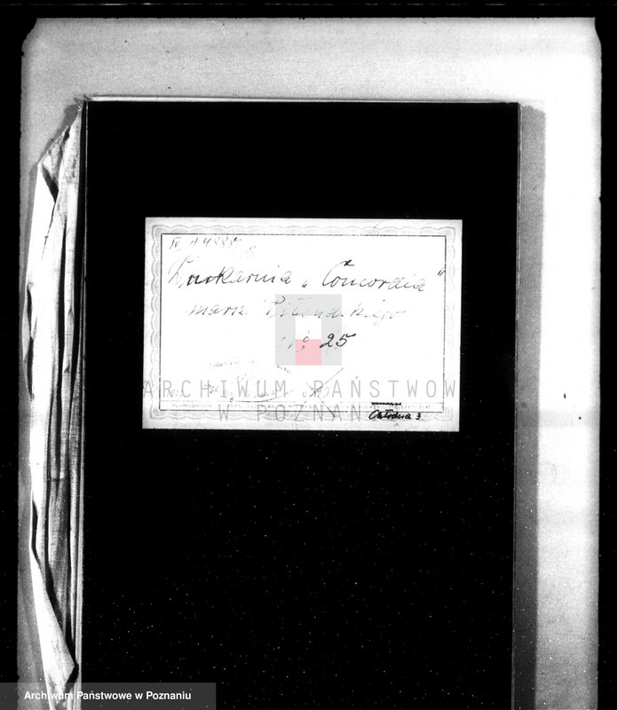 Obraz 4 z jednostki "Drukarnia "Concordia" ul. Marszałka Piłsudskiego nr 25 /plan sytuacyjny/"