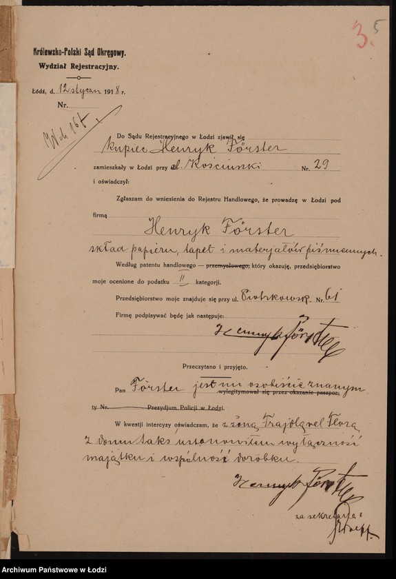 Obraz 7 z jednostki "Henryk Tőrster- skład papieru, tapet i materiałów piśmiennych"