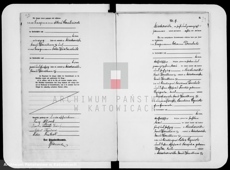 image.from.unit.number "Księga małżeństw za rok 1884 [nr 1 - 97]"