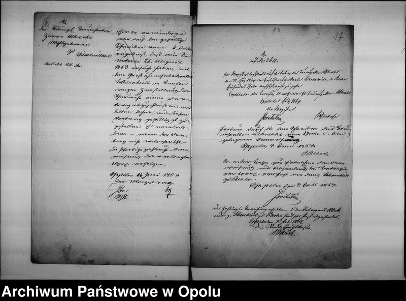 Obraz 14 z jednostki "Acta des Magistrats zu Oppeln betreffend: die Reparatur der Thurm-Uhr durch Garbe und Schoenheid und Anfertigung einer Neuen durch C. Weiss de Anno 1844"