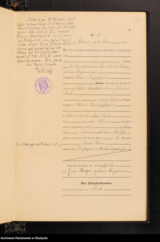 image.from.unit.number "Geburts-Haupt-Register Nr 1 - 118"