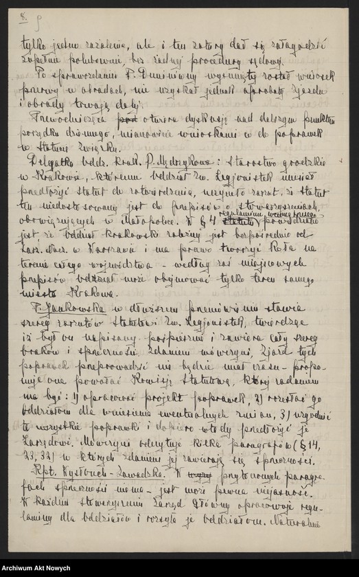image.from.unit.number "I Zjazd Delegatek. Protokół z obrad, program, regulamin dla kół, listy delegatek, legitymacje."