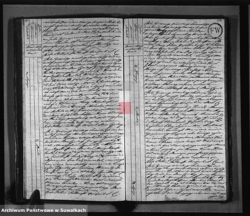 image.from.unit.number "Akta zeszłych stanu cywilnego gminy seyneńskiey od 1-go stycznia 1817 roku."