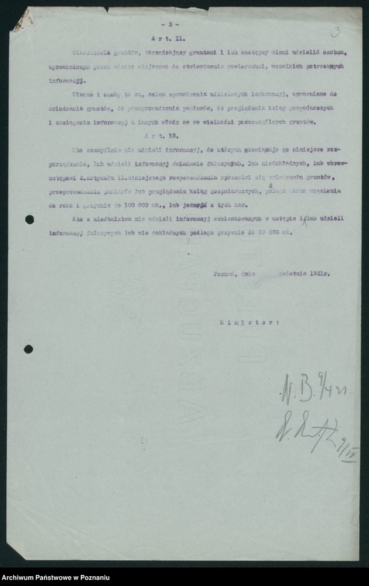 Obraz 5 z jednostki "[Stwierdzenie powierzchni zasiewów w 1921 roku]"