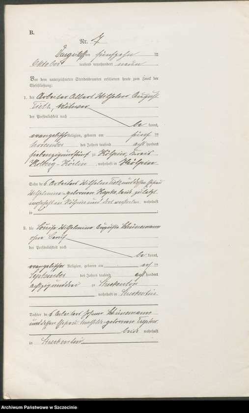 Obraz 16 z jednostki "Heiratsregister"