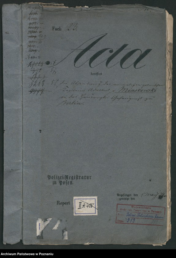 Obraz 2 z jednostki "A. betr. Adalbert von Miaskowski, ehemaliger Kapitän"