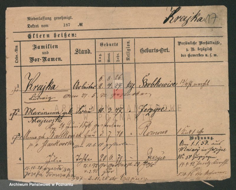 Obraz 17 z jednostki "Krajger - Krajkowski"