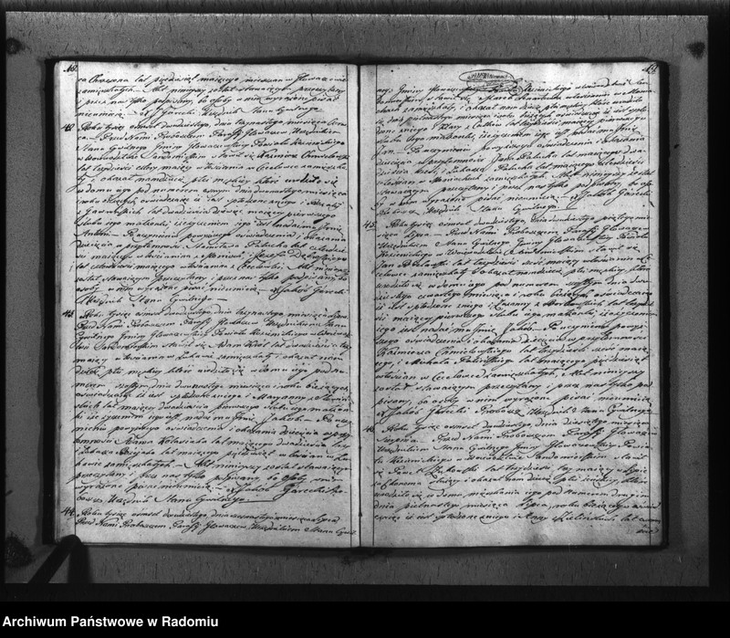 image.from.unit.number "Księga akt cywilnych gminy Głowaczew na rok 1820"