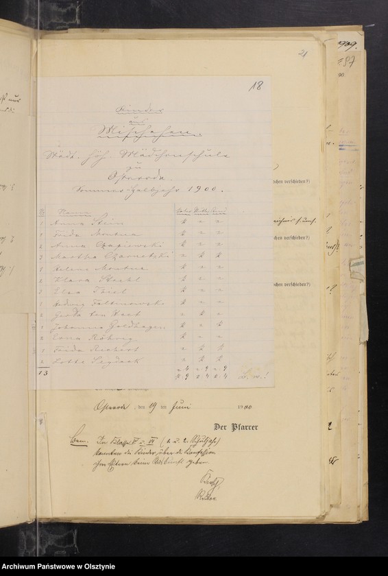 image.from.unit.number "Mischehen-Listen aus der Diözese /auch Anweisungen, Berichten und  andere Schreiben/"