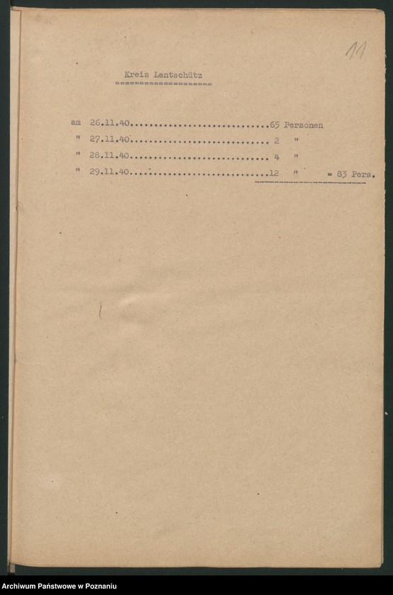 Obraz 14 z jednostki "[Wysiedlanie Polaków w poszczególnych powiatach "Kraju Warty"]"