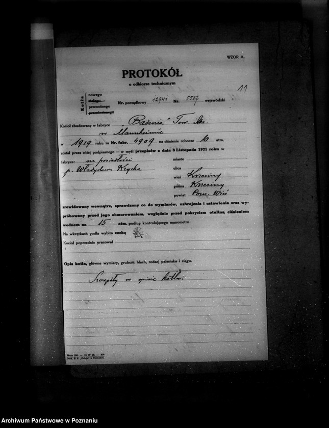 Obraz 16 z jednostki "Krzesiny powiat poznański własność Krych nr woj. kotła 5587"